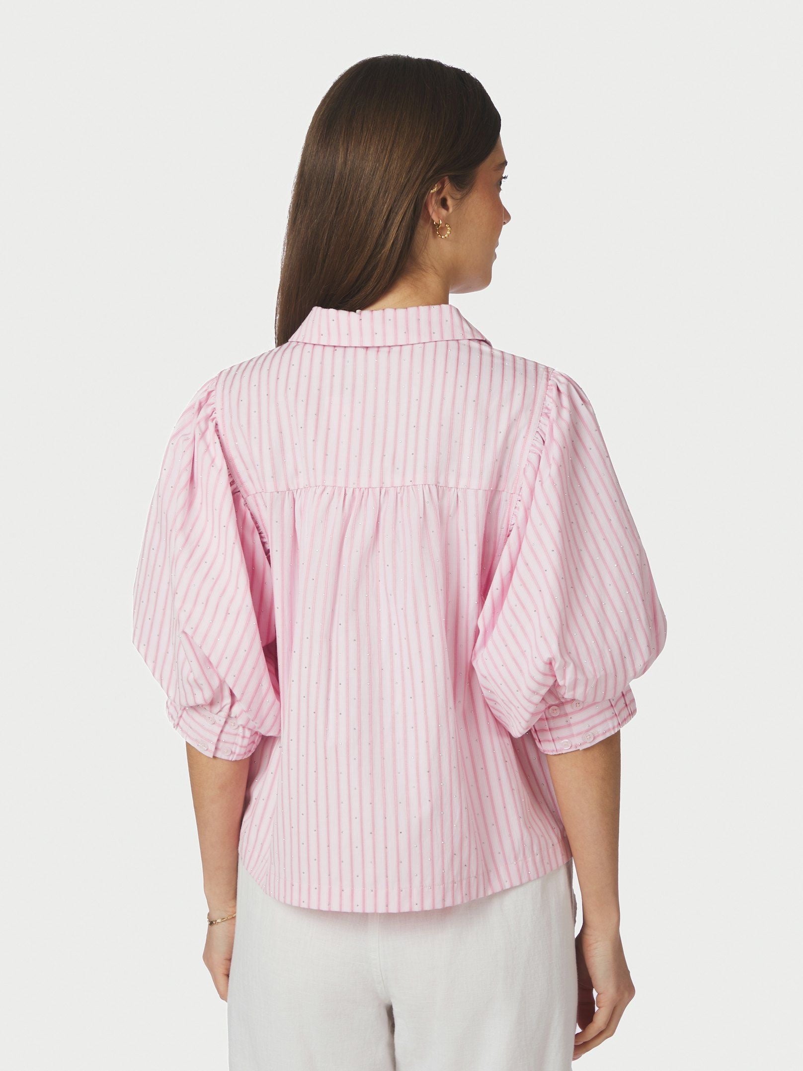 Neo Noir Etta Stripe Stone Shirt 166416