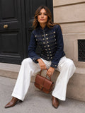 Handpicked Officer-Style Denim Jacket