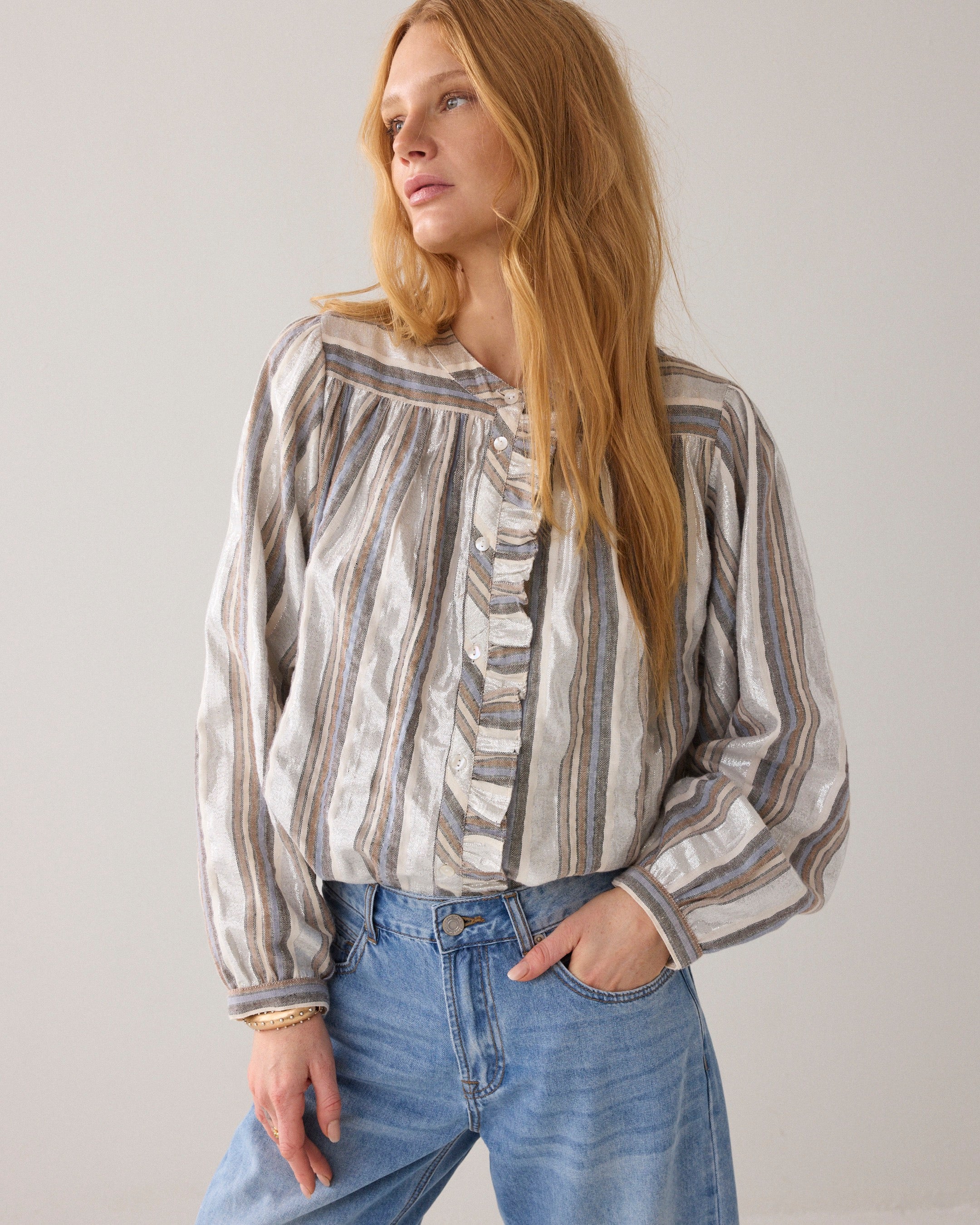 Summum Woman Striped Blouse 2s3416-12422