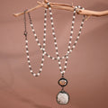 Howlite Beaded Chain Necklace S0OX3T7266