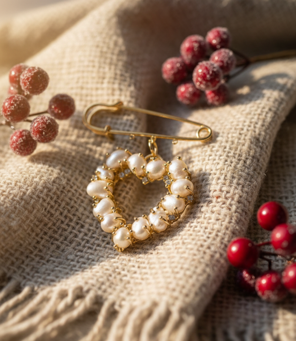 Handpicked Heart Broche