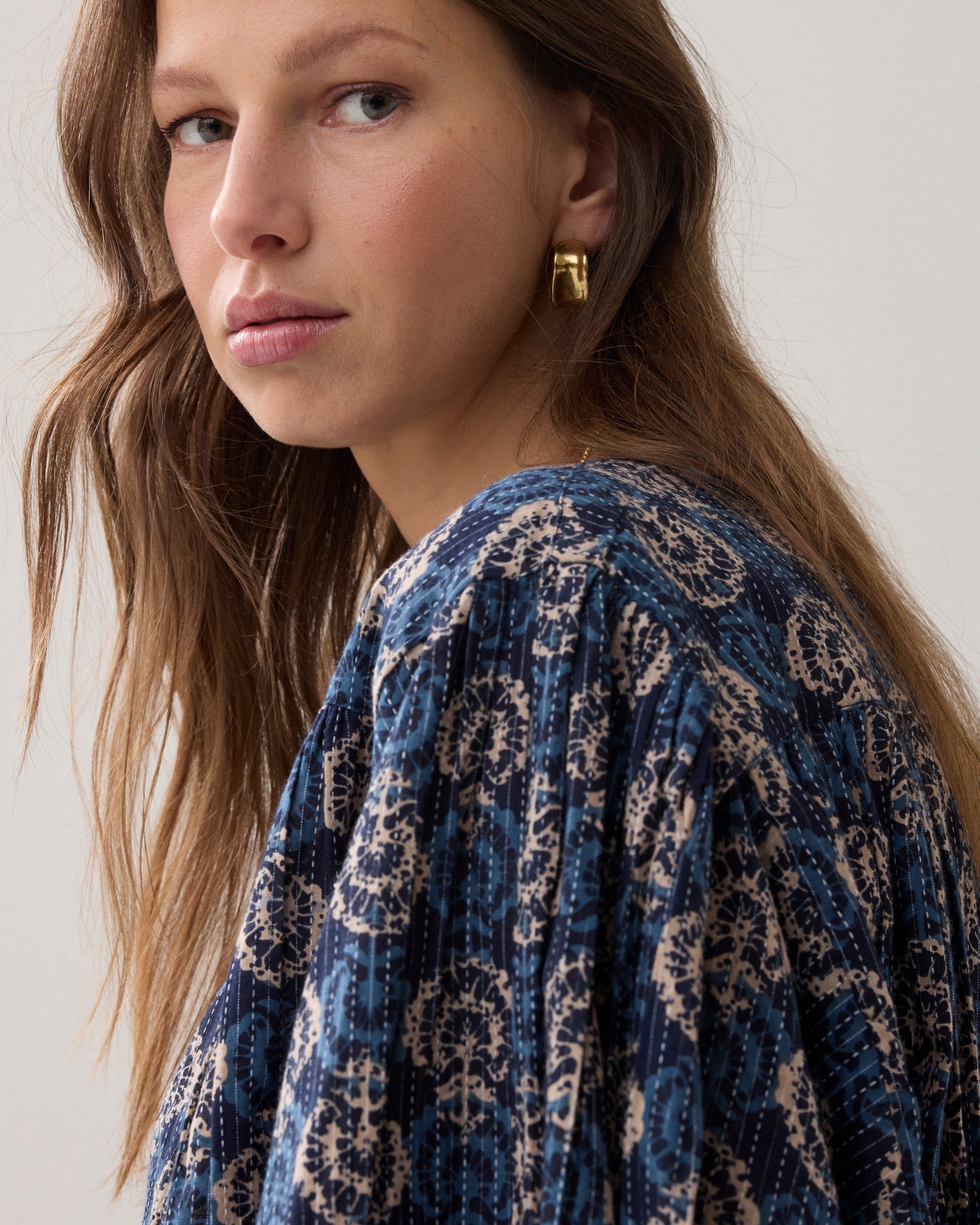 Summum Woman Blockprint Blouse 2s2925-12417