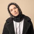 Leopard Print Knitted Hood