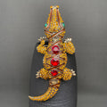 Handpicked Rhinestone Crocodile Brooch