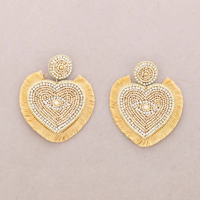 Handpicked Abalarios Heart Earrings