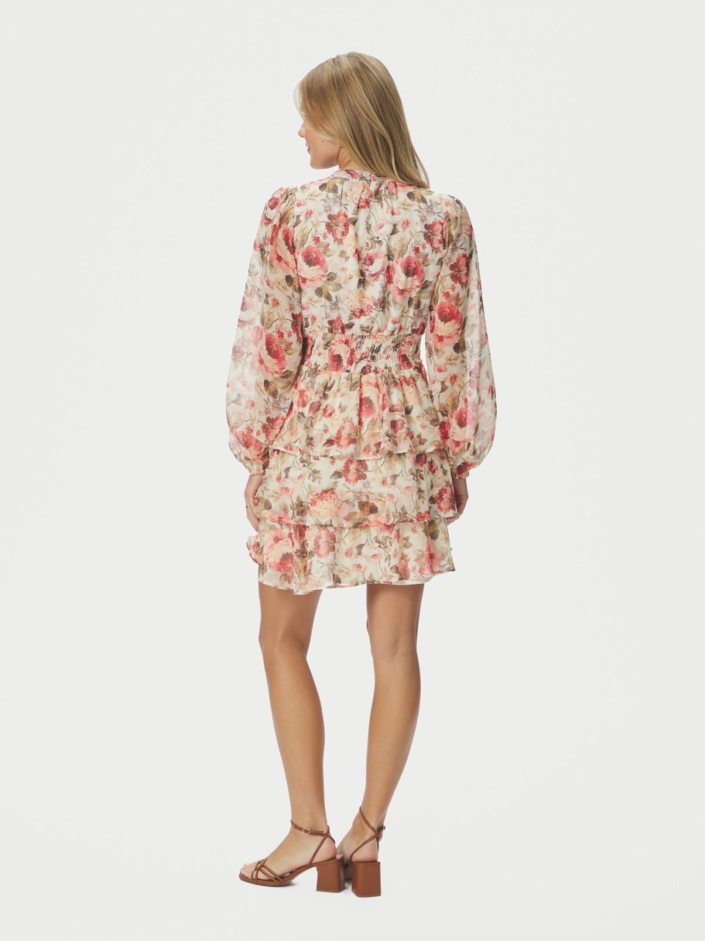 Neo Noir Vintage Flower Dress 168488