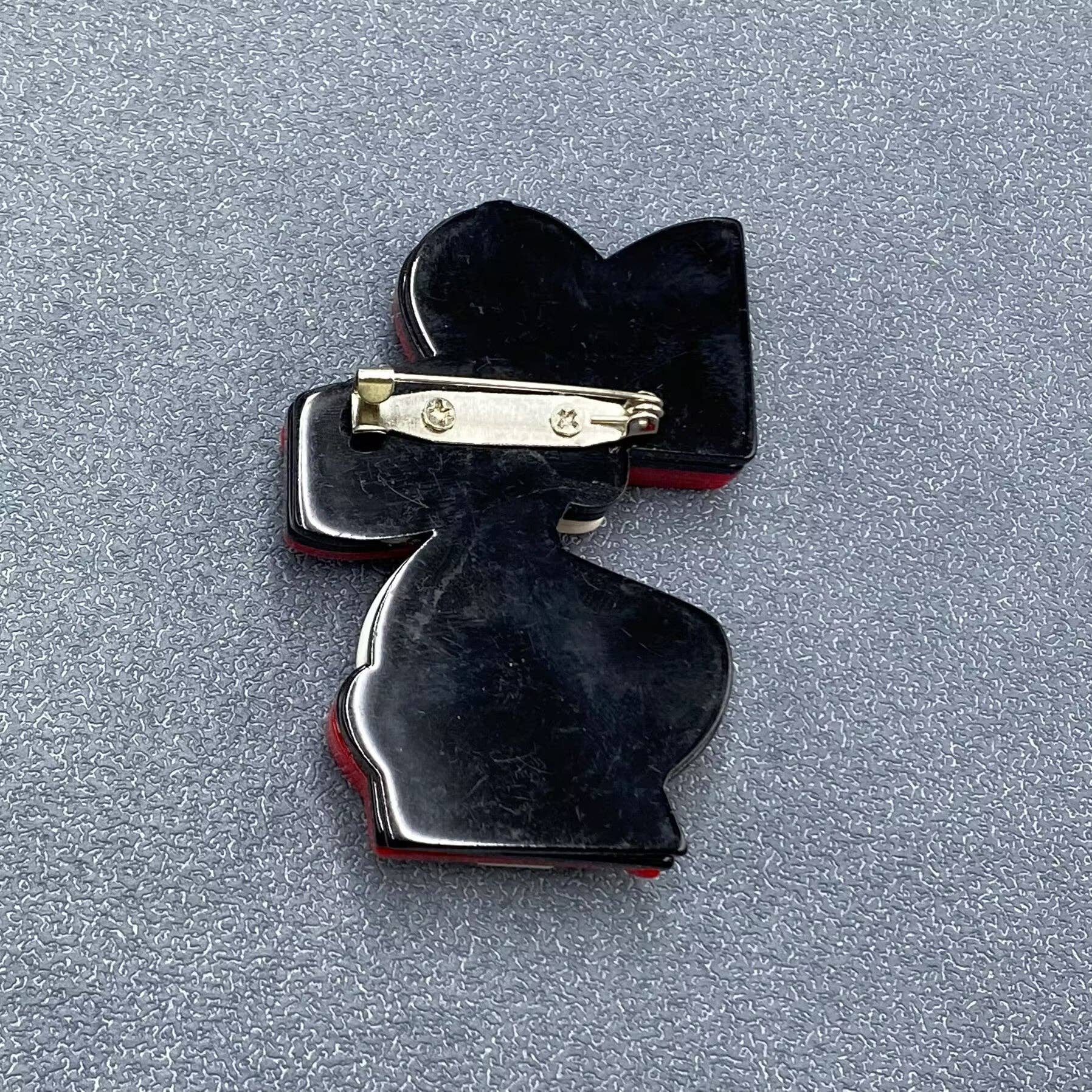 Handpicked Modern Women Acrylic Brooch: Black