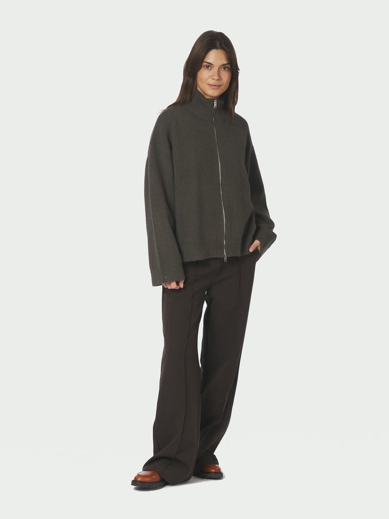 Neo Noir Asley Zip Cardigan 164973