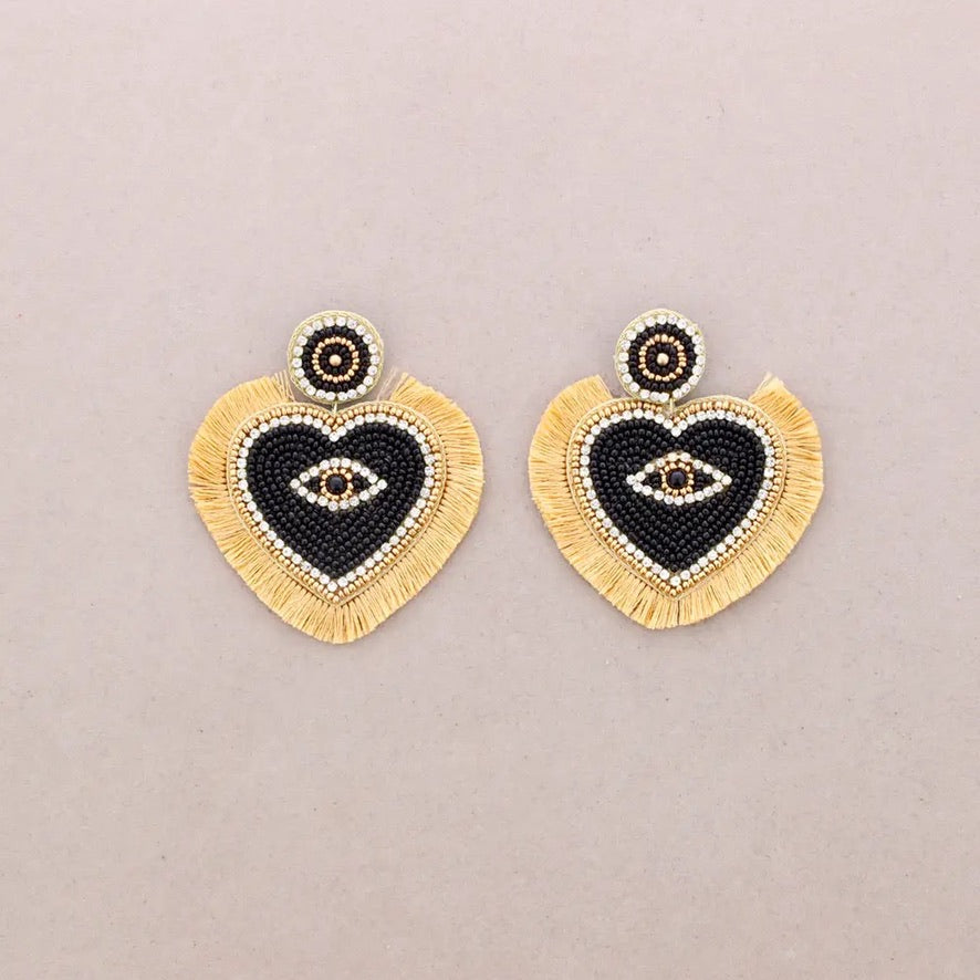 Handpicked Abalarios Heart Earrings