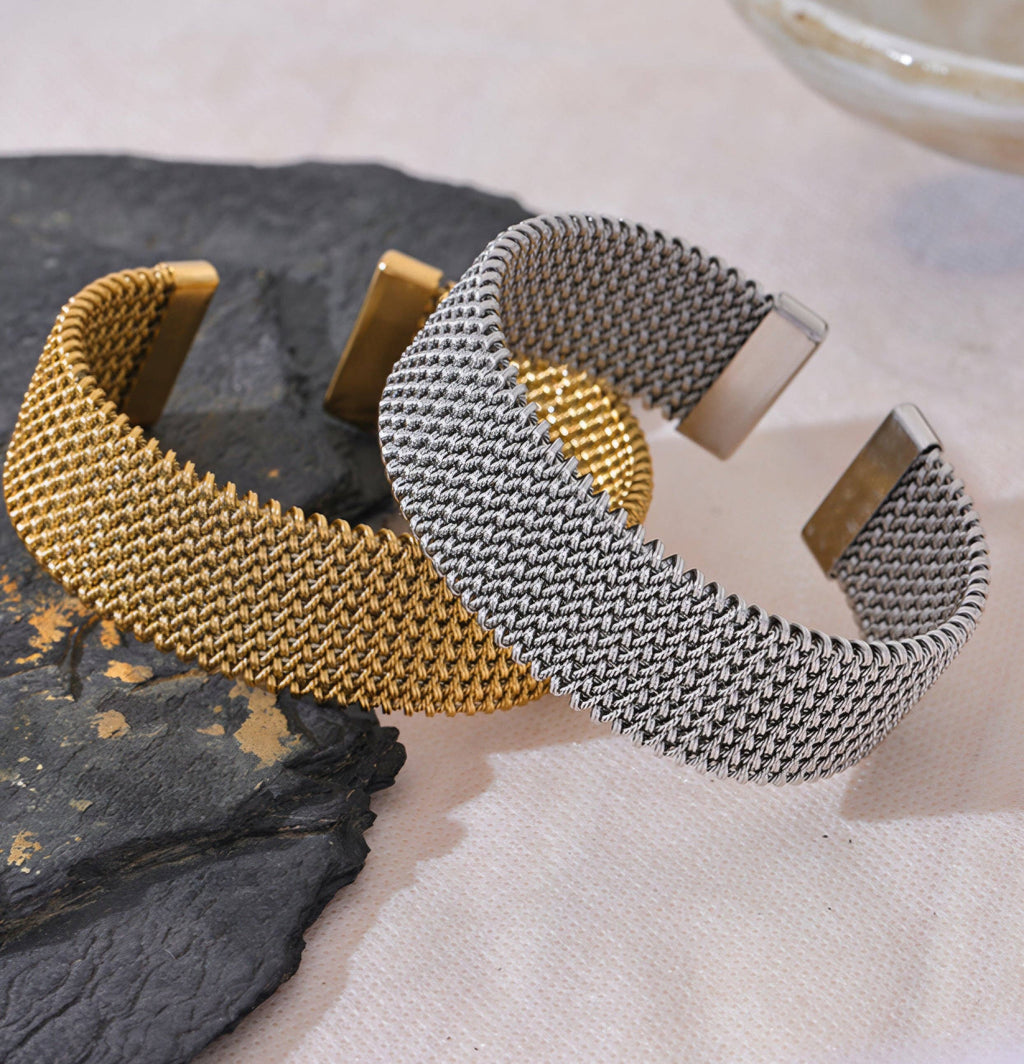 Handpicked Mesh Cuff Bracelet