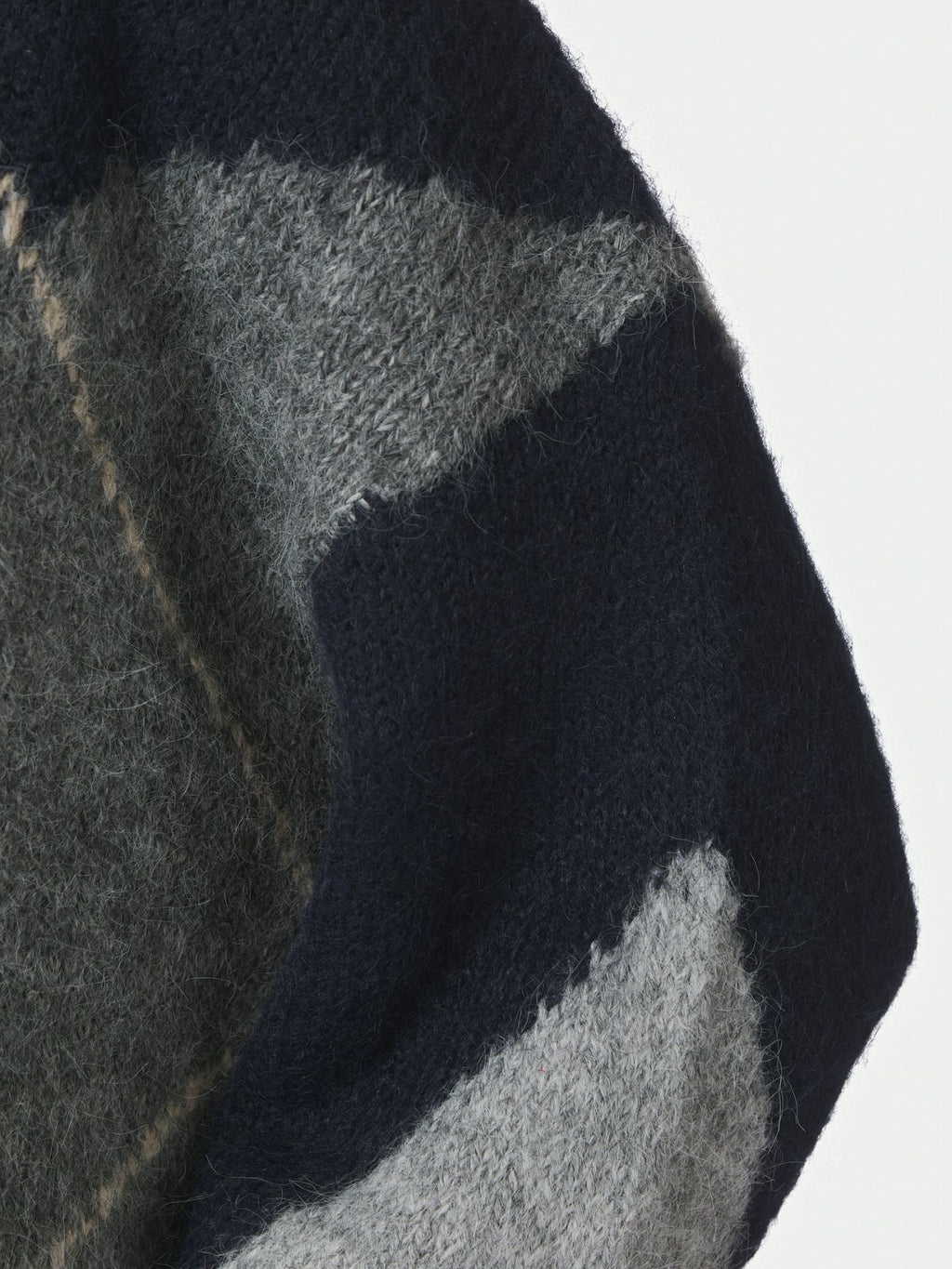 Neo Noir Inga Check Fluff Knit 165205