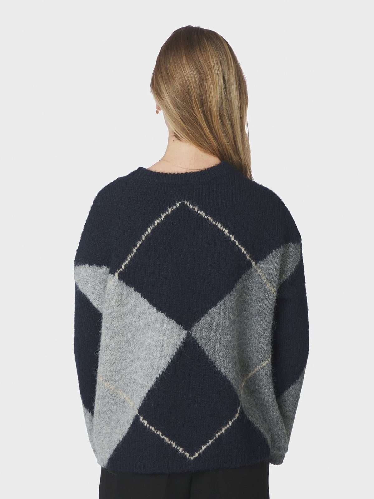 Neo Noir Inga Check Fluff Knit 165205
