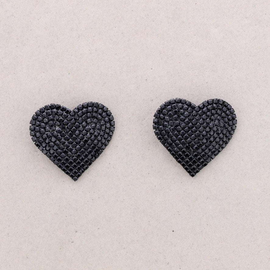 Handpicked Crystal Heart Earrings