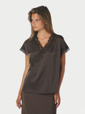 Neo Noir Elle Sateen Lace Top 170061