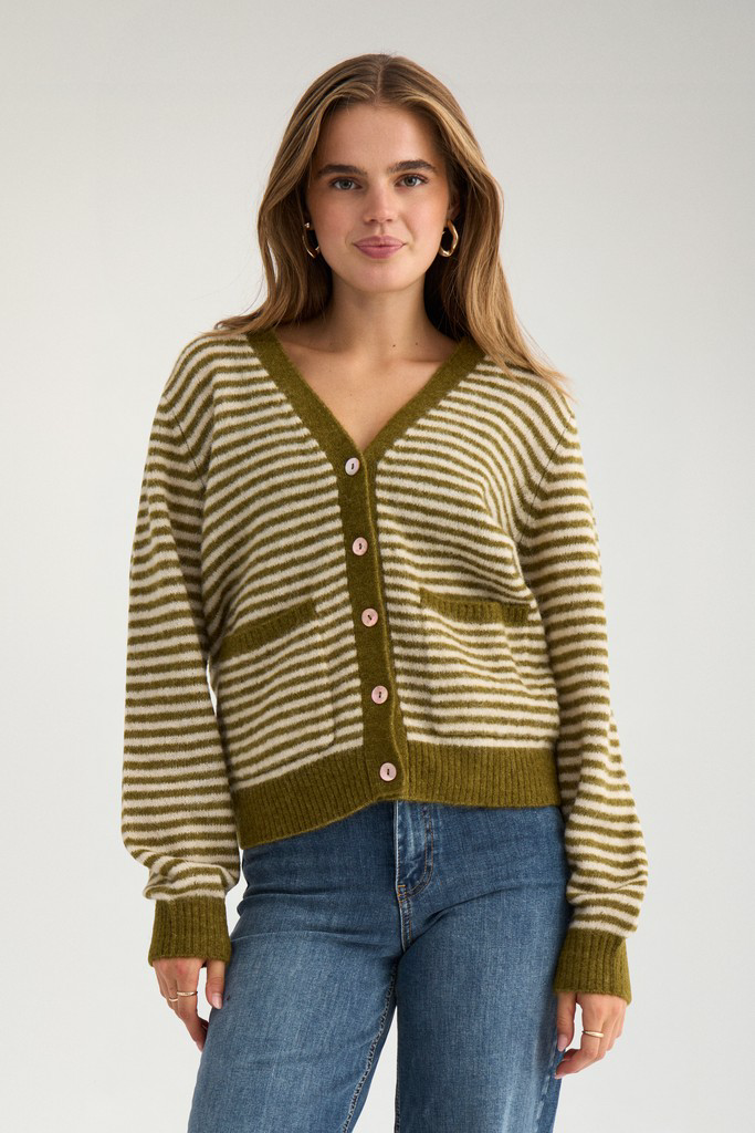 Numph Riette Mini Stripe Cardigan 707507