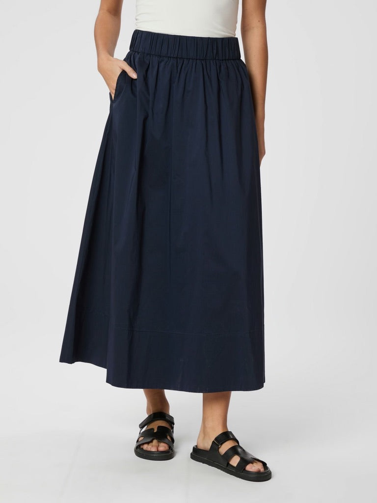 Neo Noir Yara Long Poplin Skirt 163076