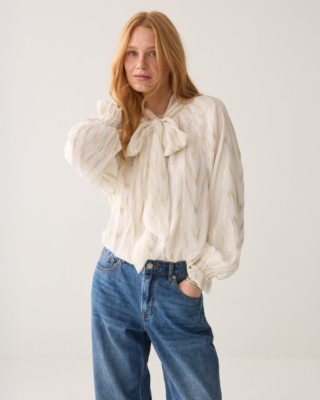 Summum Viscose Georgette Metallic Top 2s3533-12527