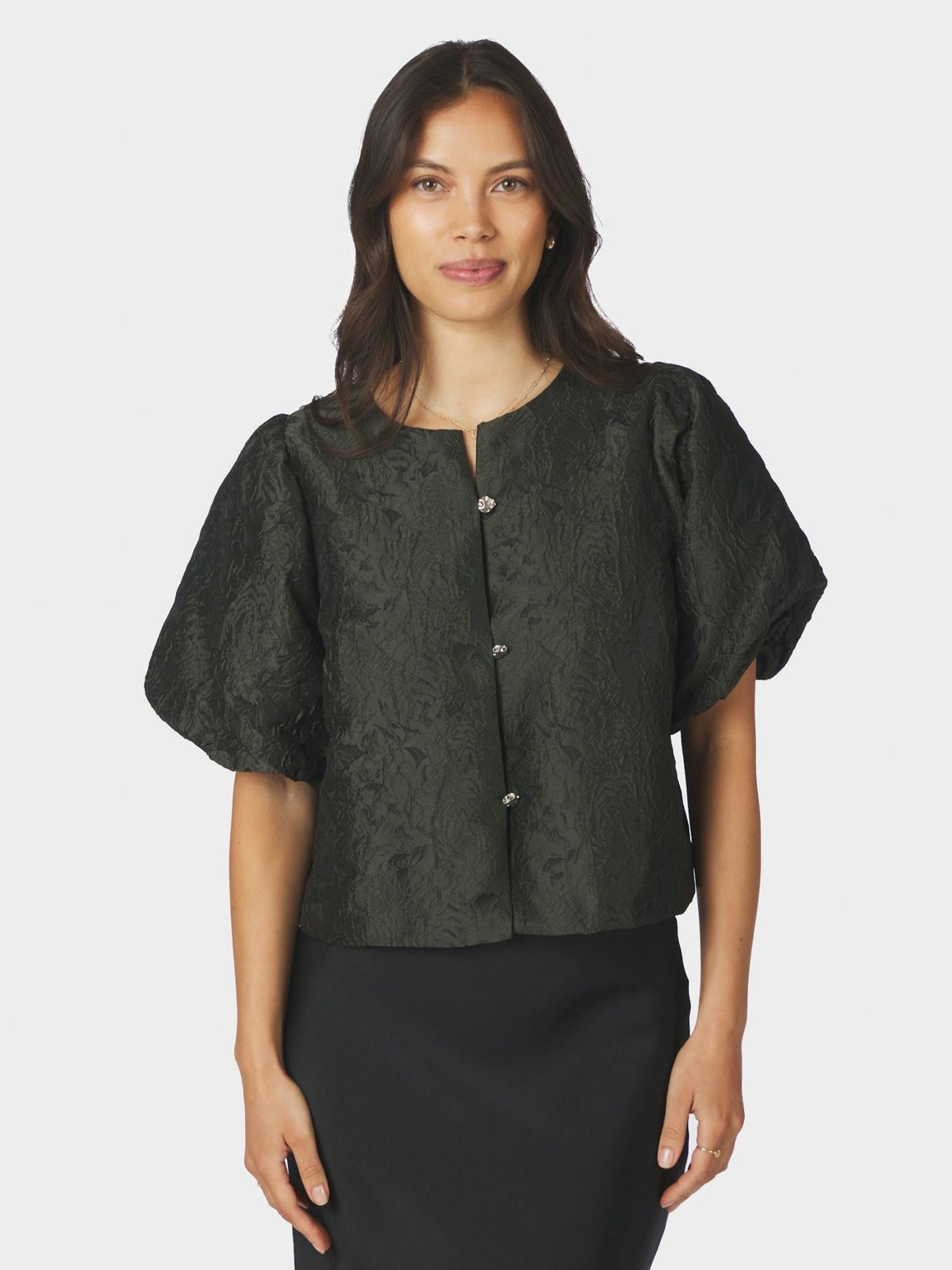 Neo Noir Aisa Brocade Top 166369