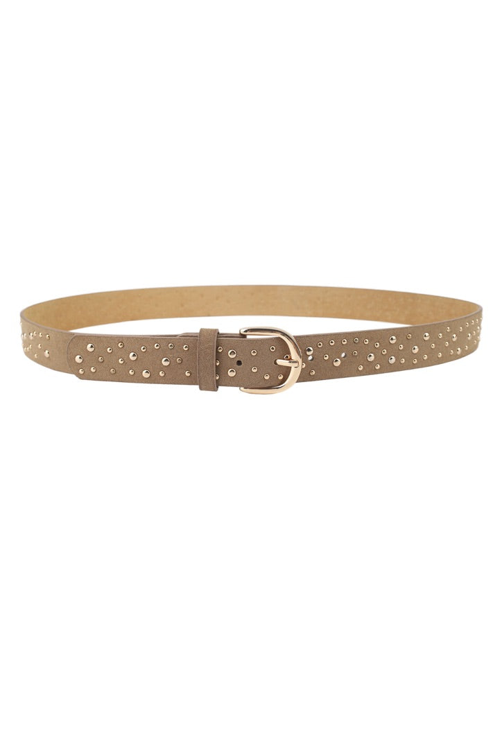 Qnuz Suede Belt With Studs 5565