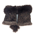 Suede Effect Fingerless Gloves