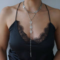 Handpicked Hollow Square Connector Necklace