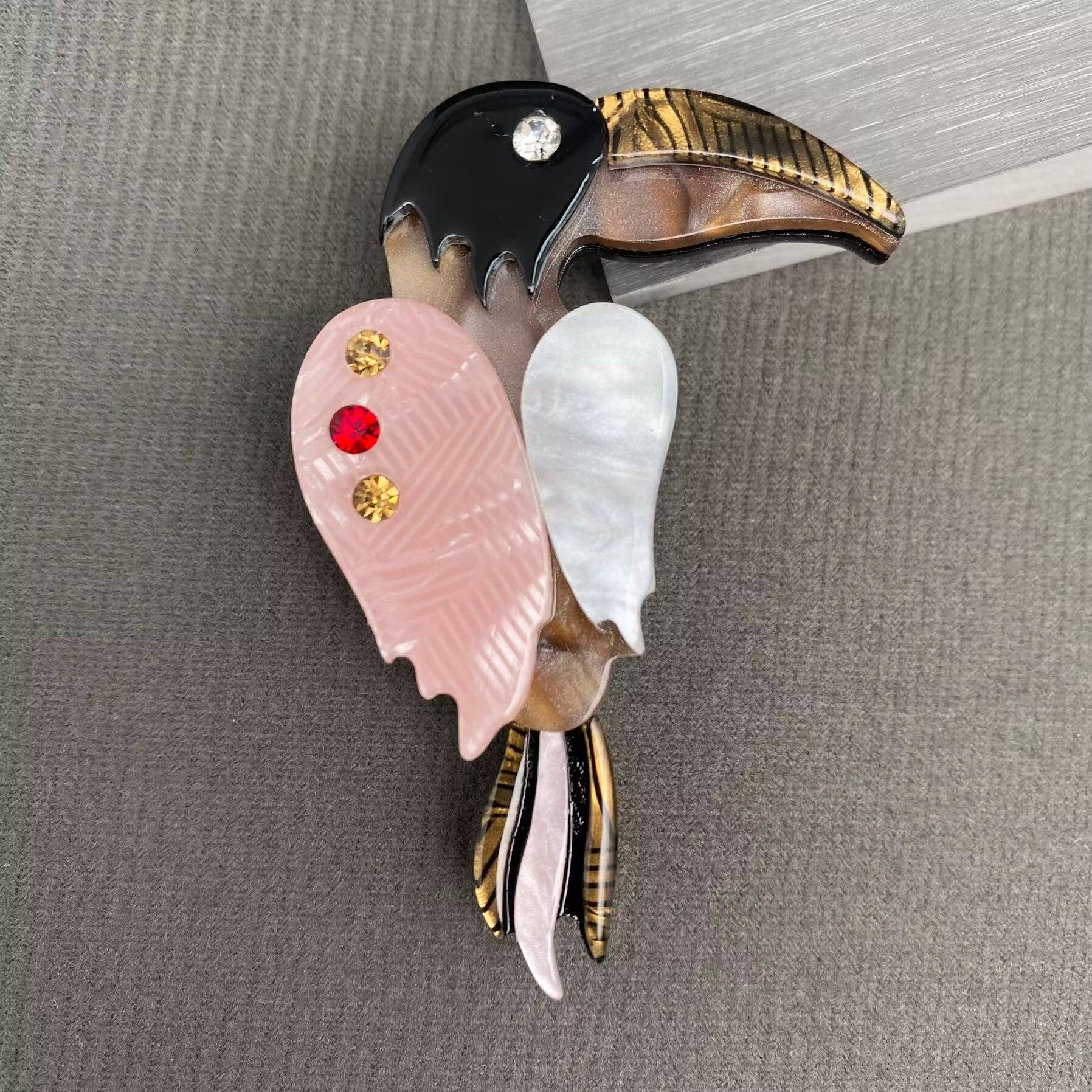 Handpicked Toucan Acrylic Brooch