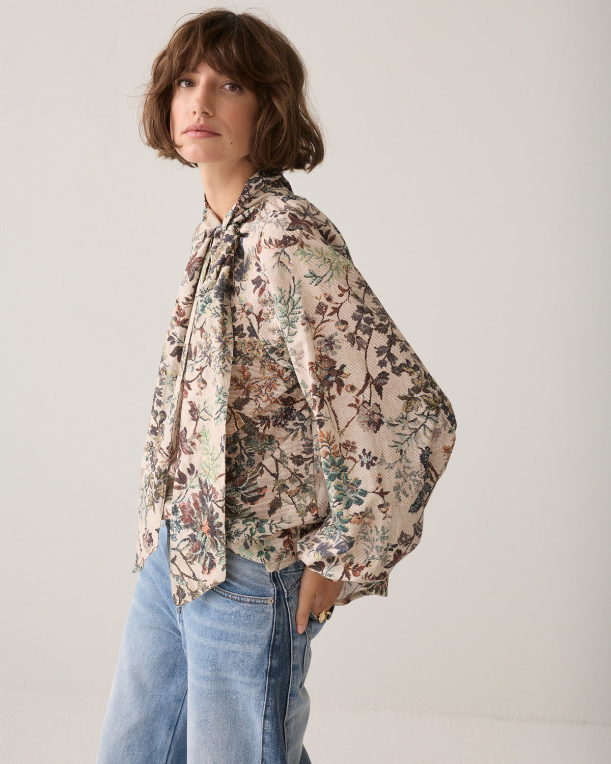 Summum Botanical Print Top 2s3567-12506
