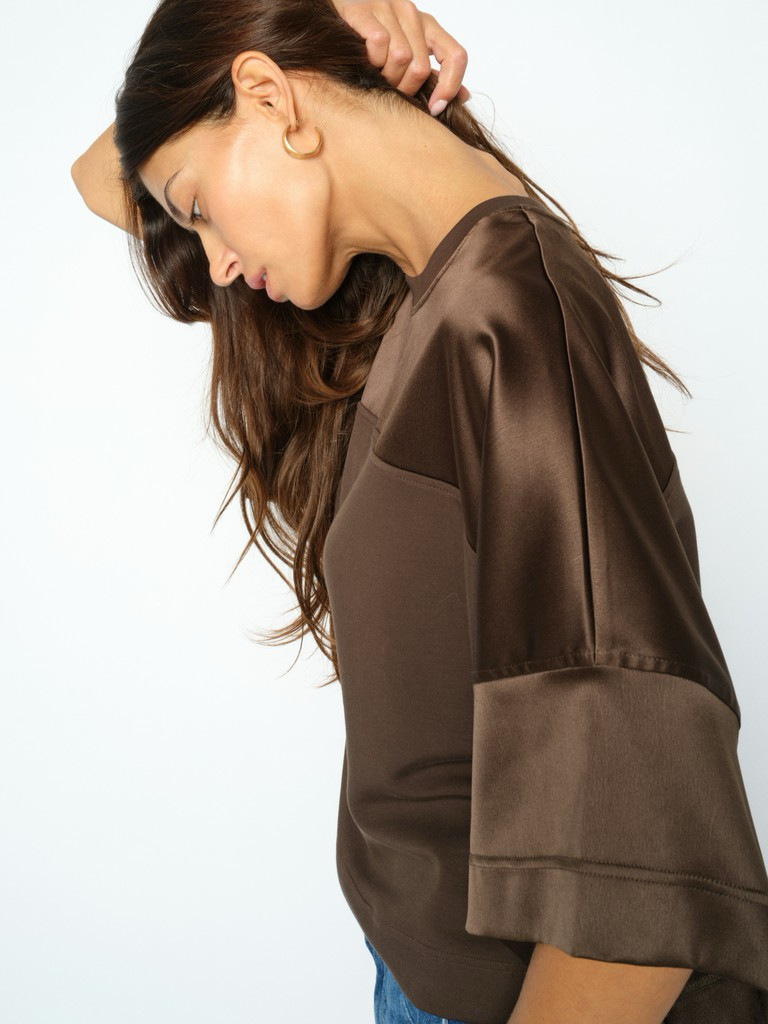 Mos Mosh Lela Satin Sweatshirt 180840