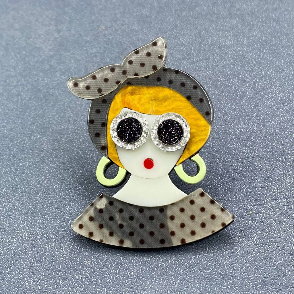 Handpicked Creative Beauty Acrylic Brooch