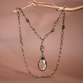 Glass Crystal Teardrop Pendant S0OX3T6350