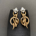 Handpicked Vintage Zircon Inlaid Snake Earrings