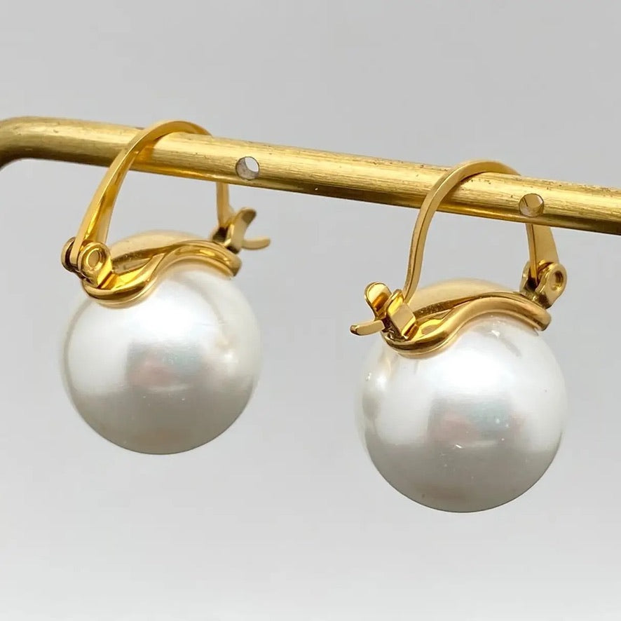Handpicked Pearl Charm Earrings 61564