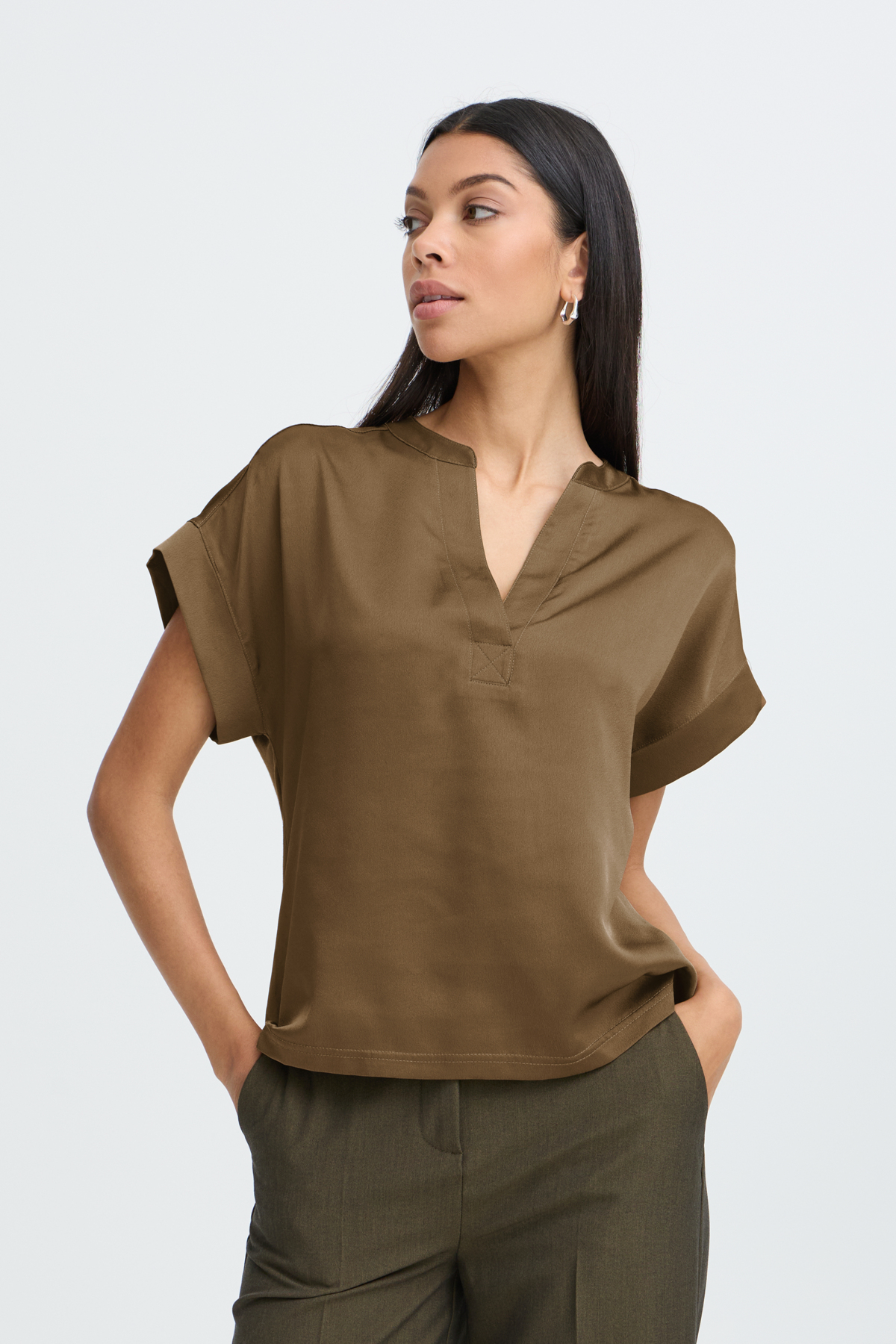 b.young Elita V Placket Neck 20819366