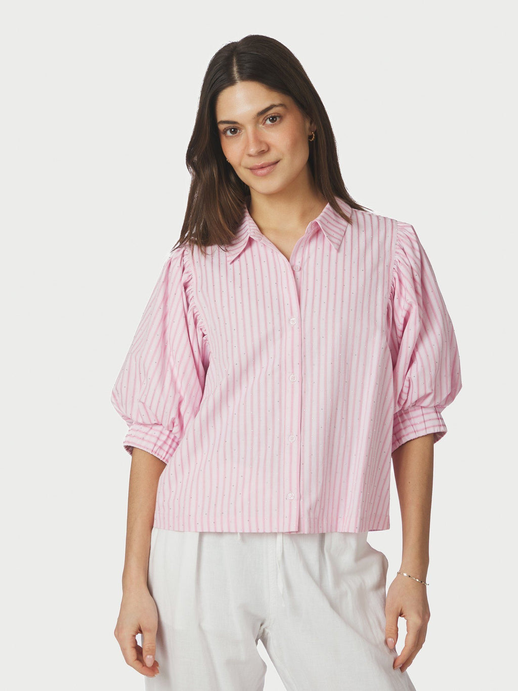 Neo Noir Etta Stripe Stone Shirt 166416