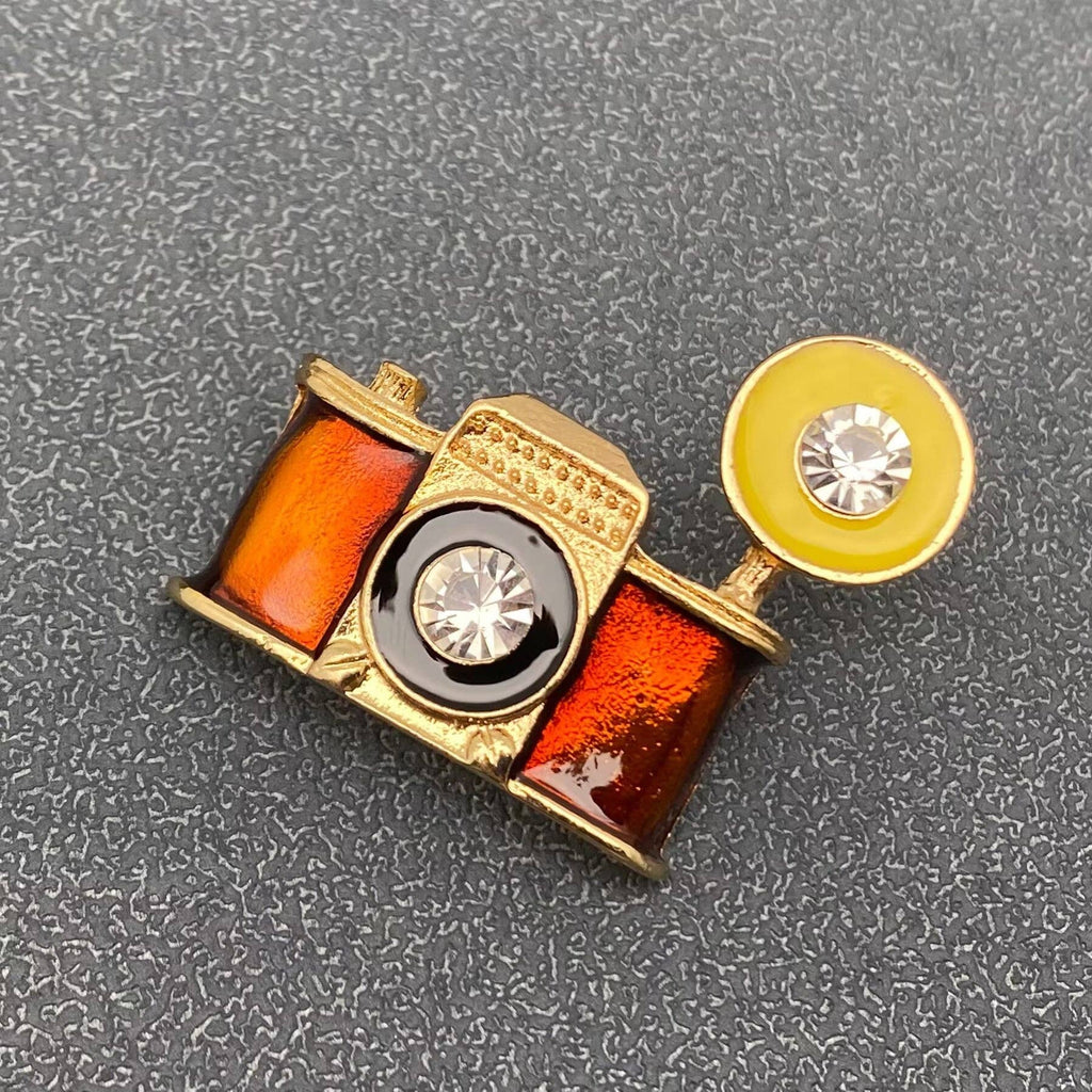 Handpicked Vintage Camera Brooch
