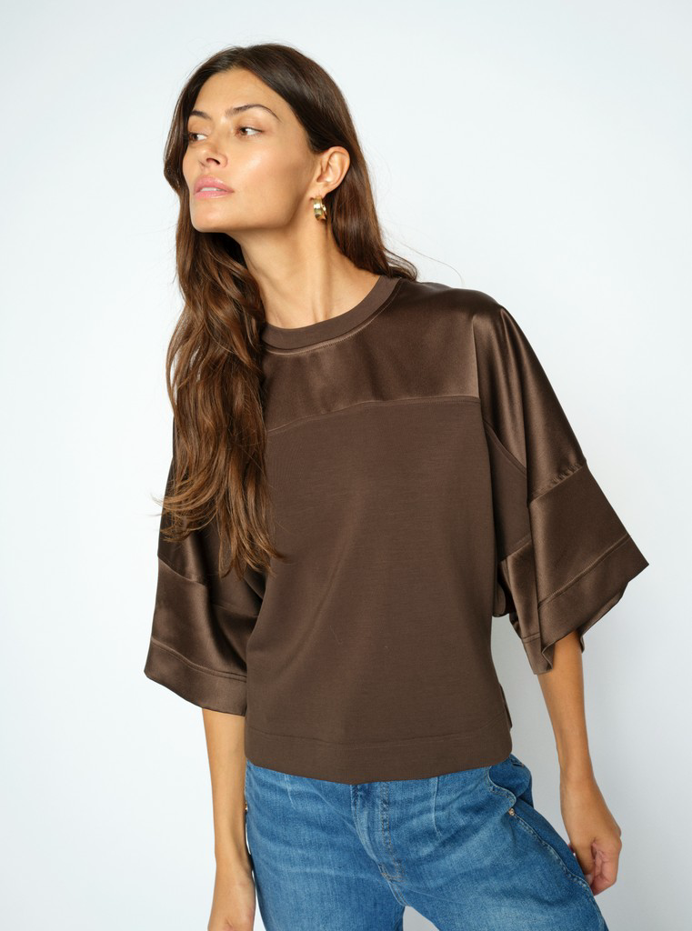 Mos Mosh Lela Satin Sweatshirt 180840