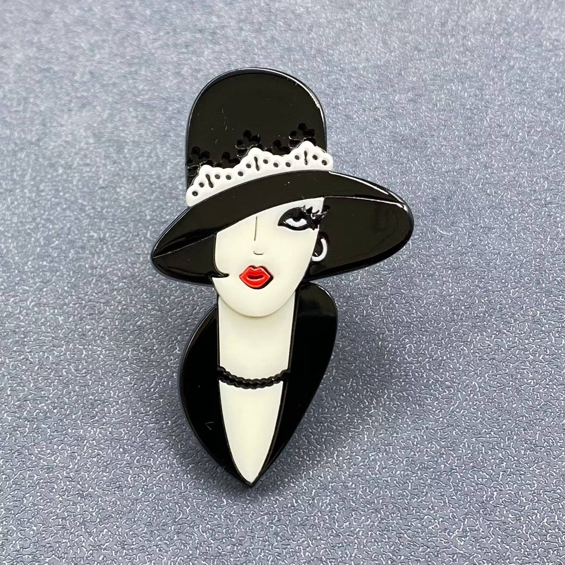 Handpicked Creative Beauty Acrylic Brooch