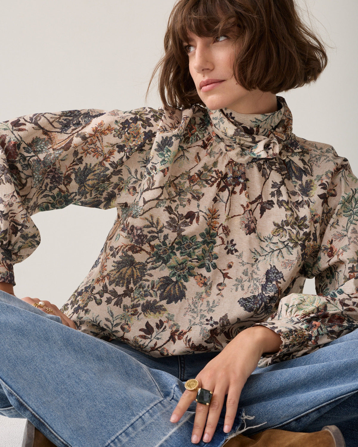 Summum Botanical Print Top 2s3567-12506