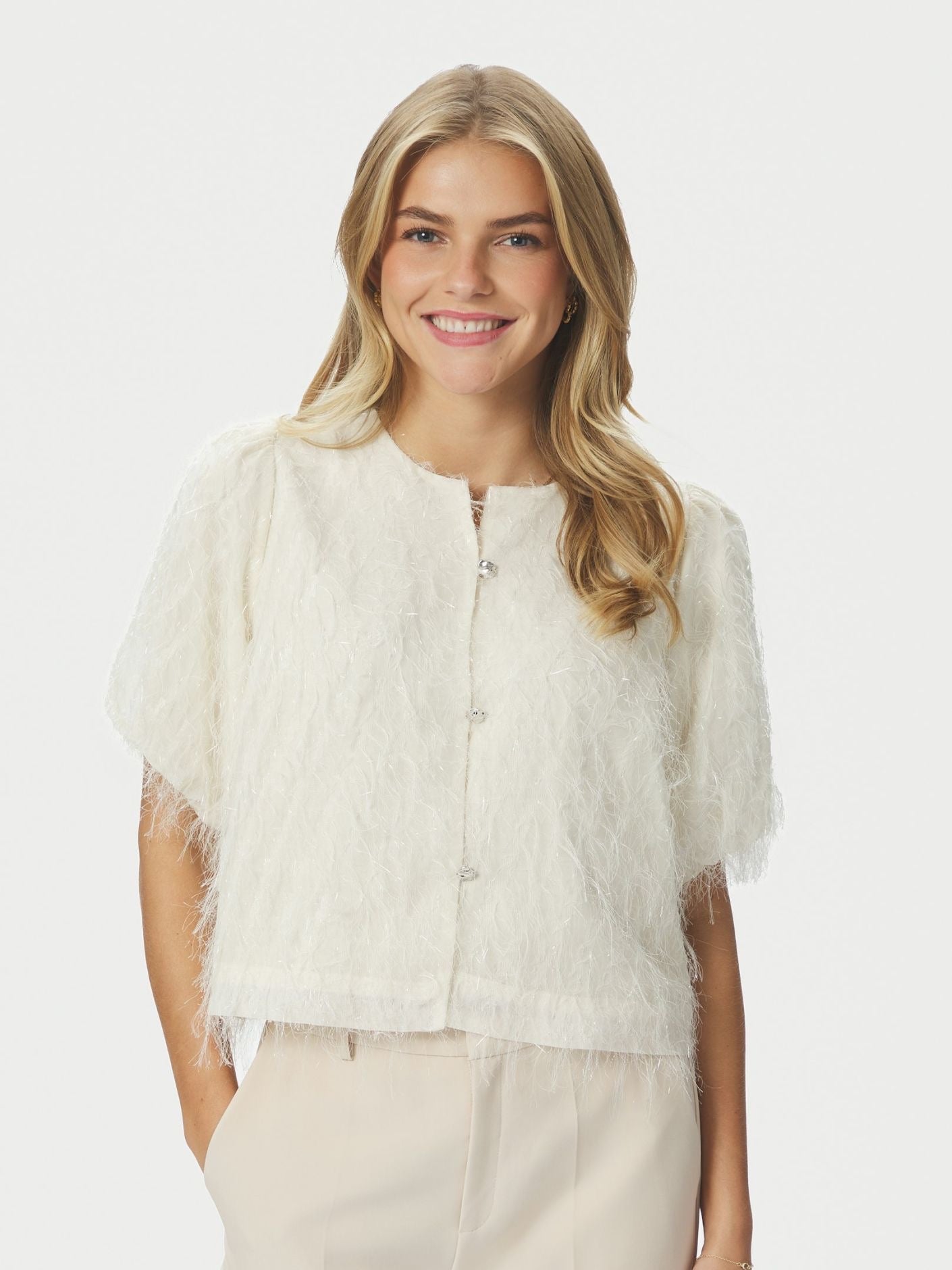 Neo Noir Aisa Frill Jacket 167582