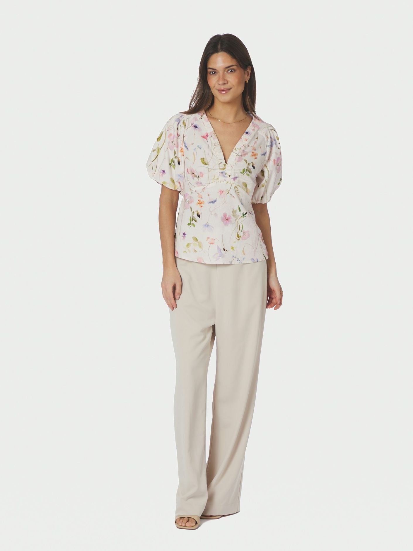 Neo Noir Irina Flower Blouse 169056