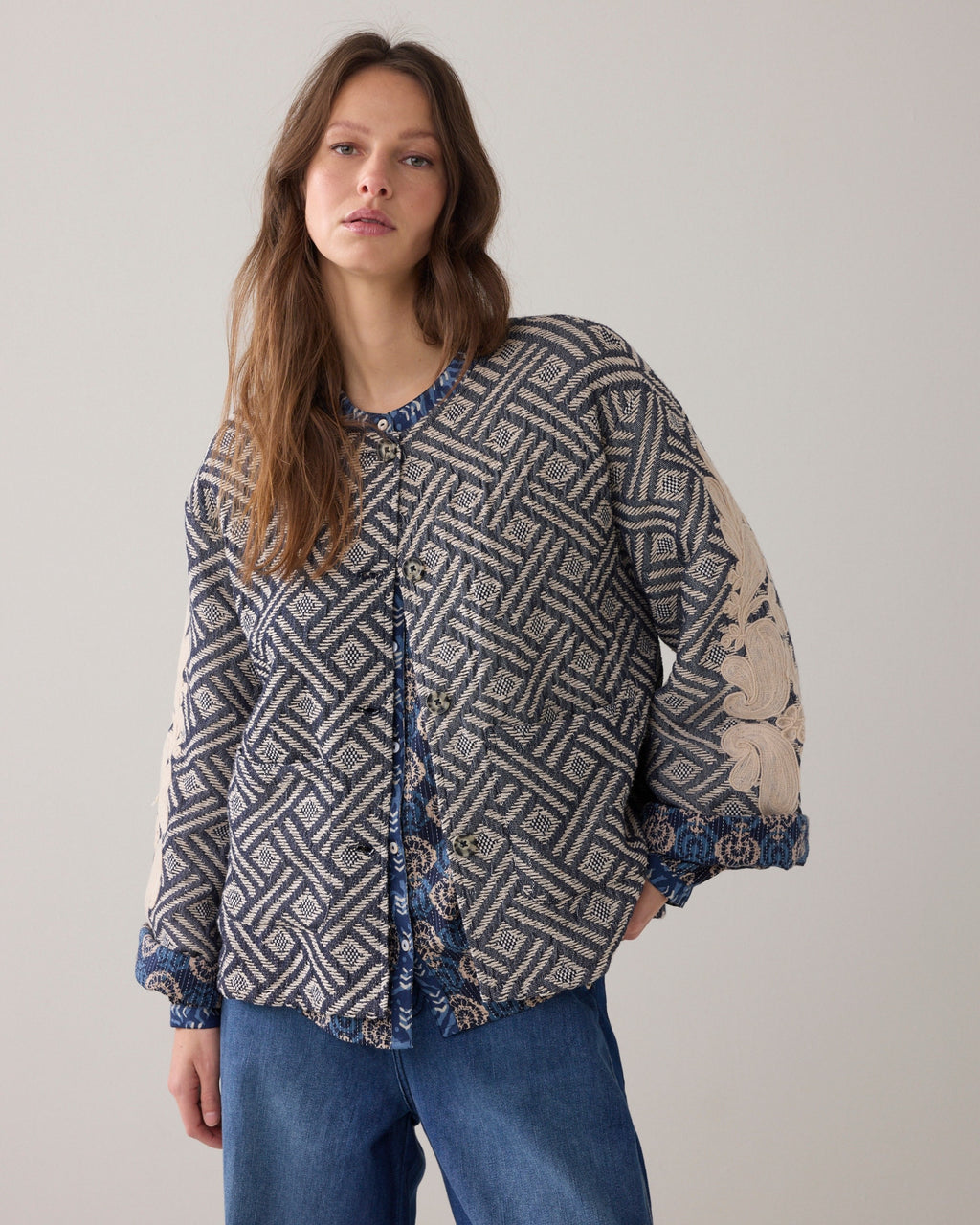 Summum Woman Jacquard Jacket 1s1284-12411