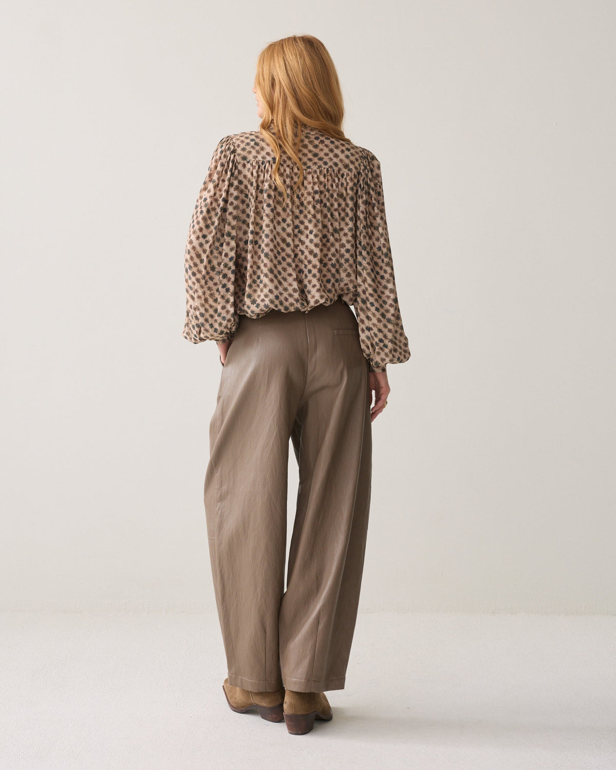 Summum Trouser Soft Faux Leather  Balloon 4s3043-12526