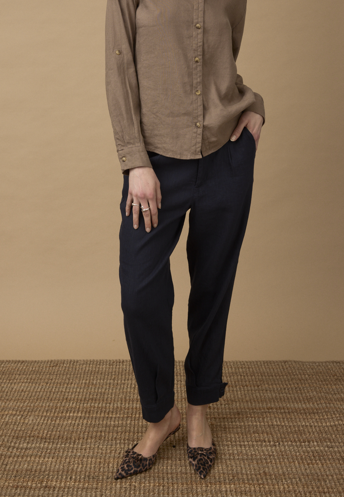 Pulz LUCA HW PANT ANK LENGTH TAP Casual 50210434