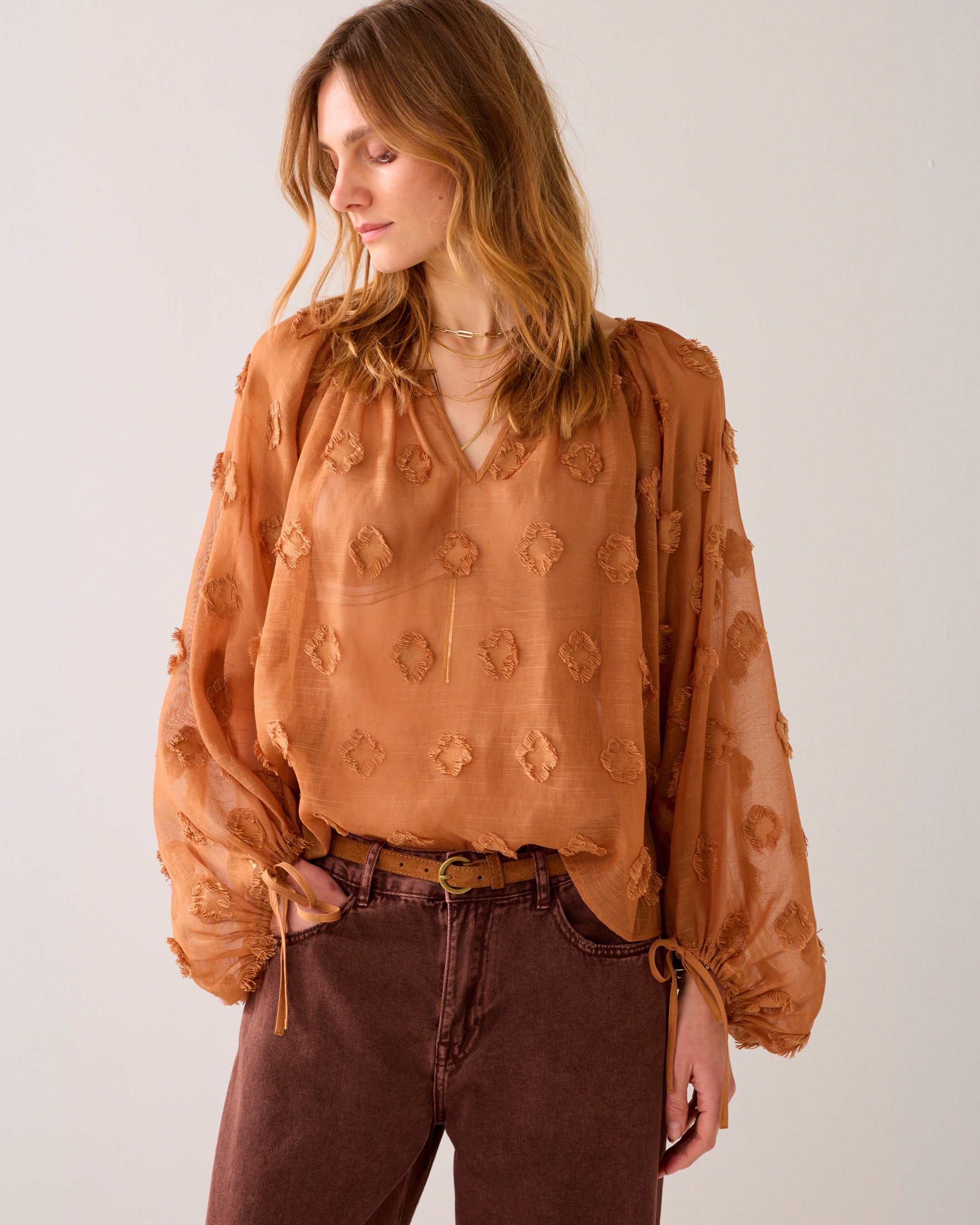 Summum Woman Balloon Sleeve Top 2s3408-12413