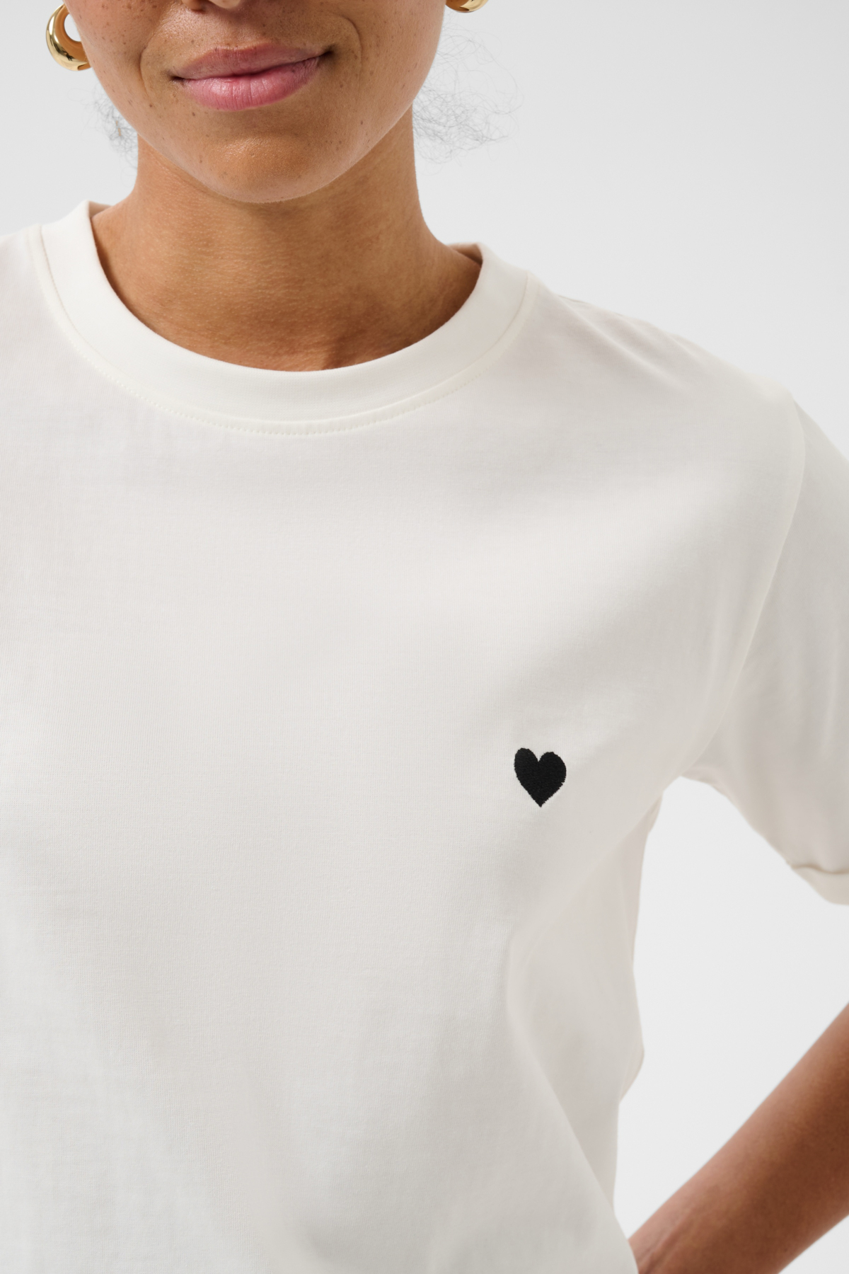 Kaffe Heart T-Shirt 10510386 – Danish Wardrobe Company