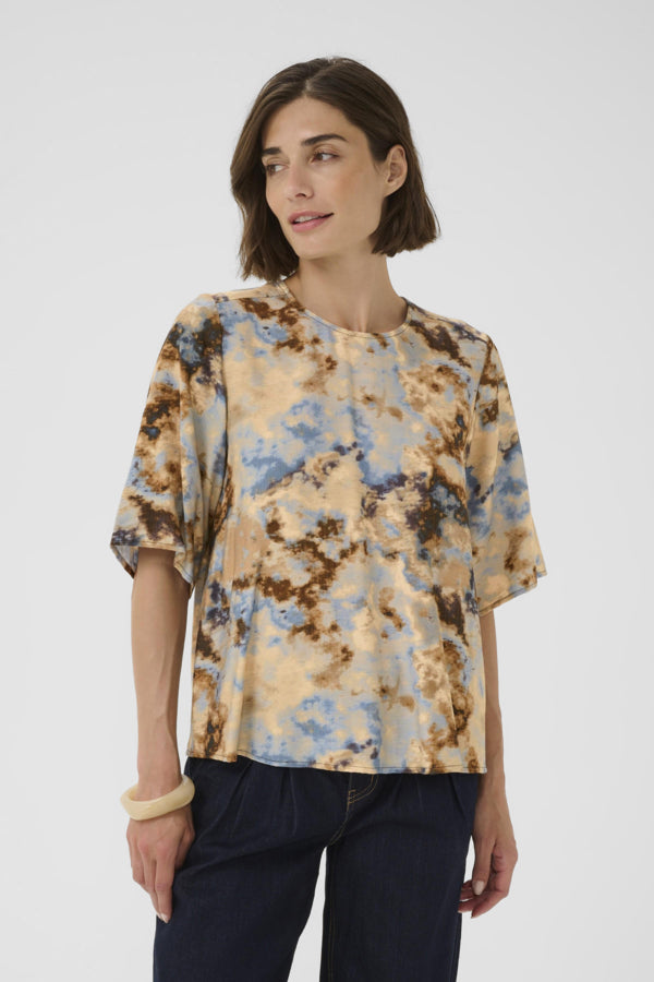 Culture Hizzy Greece Ss Blouse 50112848