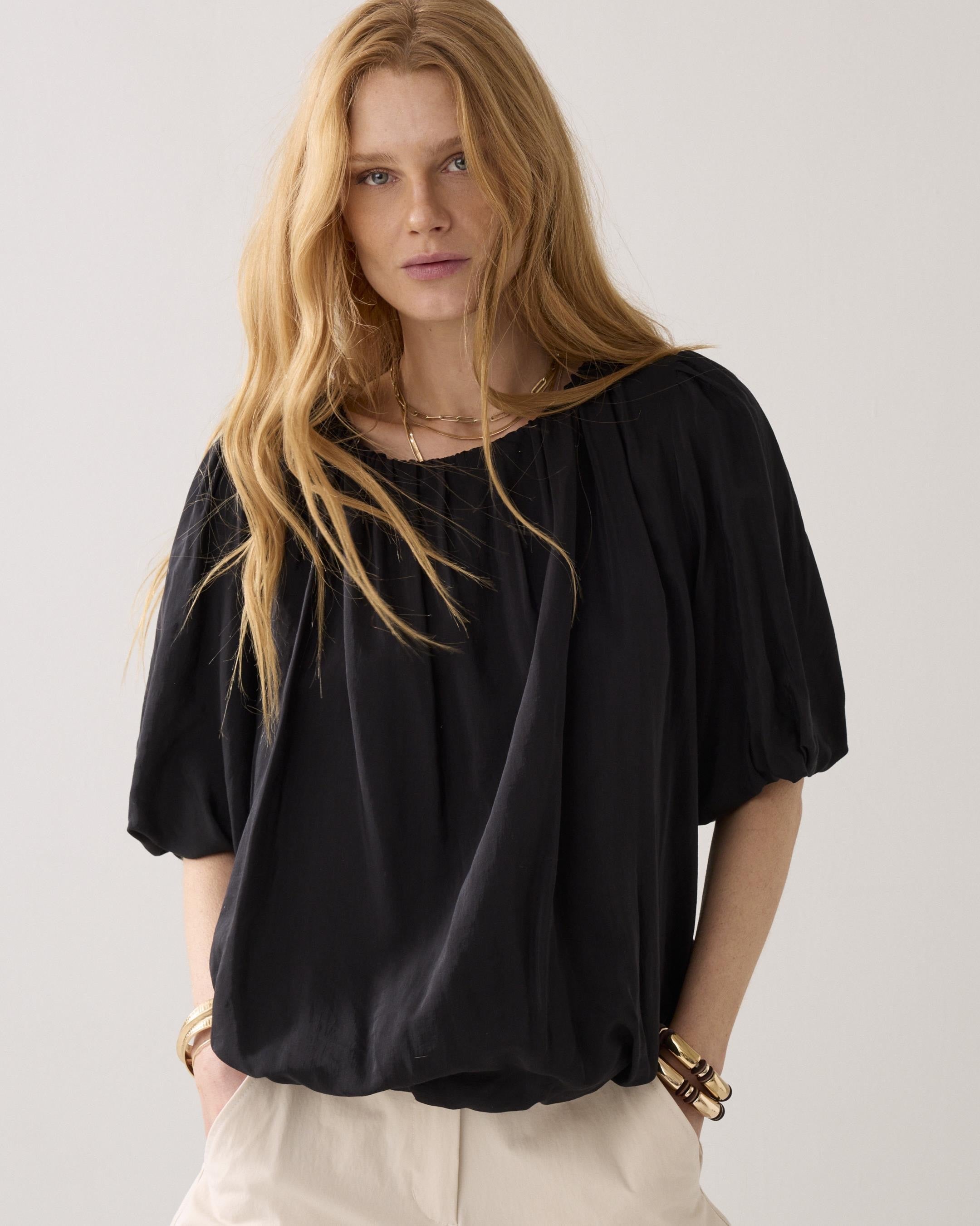 Summum Woman Balloon Sleeve Top 2s3442-12370