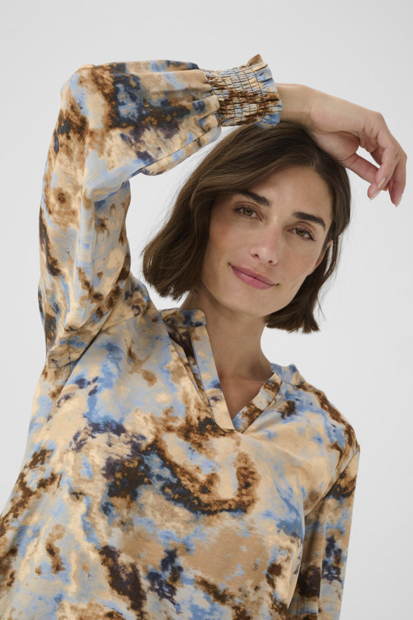 Culture Hizzy Greece Ls Blouse 50112849