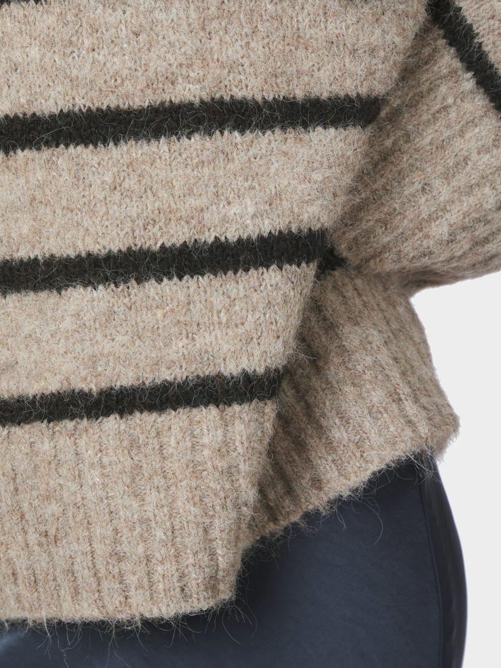 Neo Noir Roeme Fluffy Stripe Knit 169708