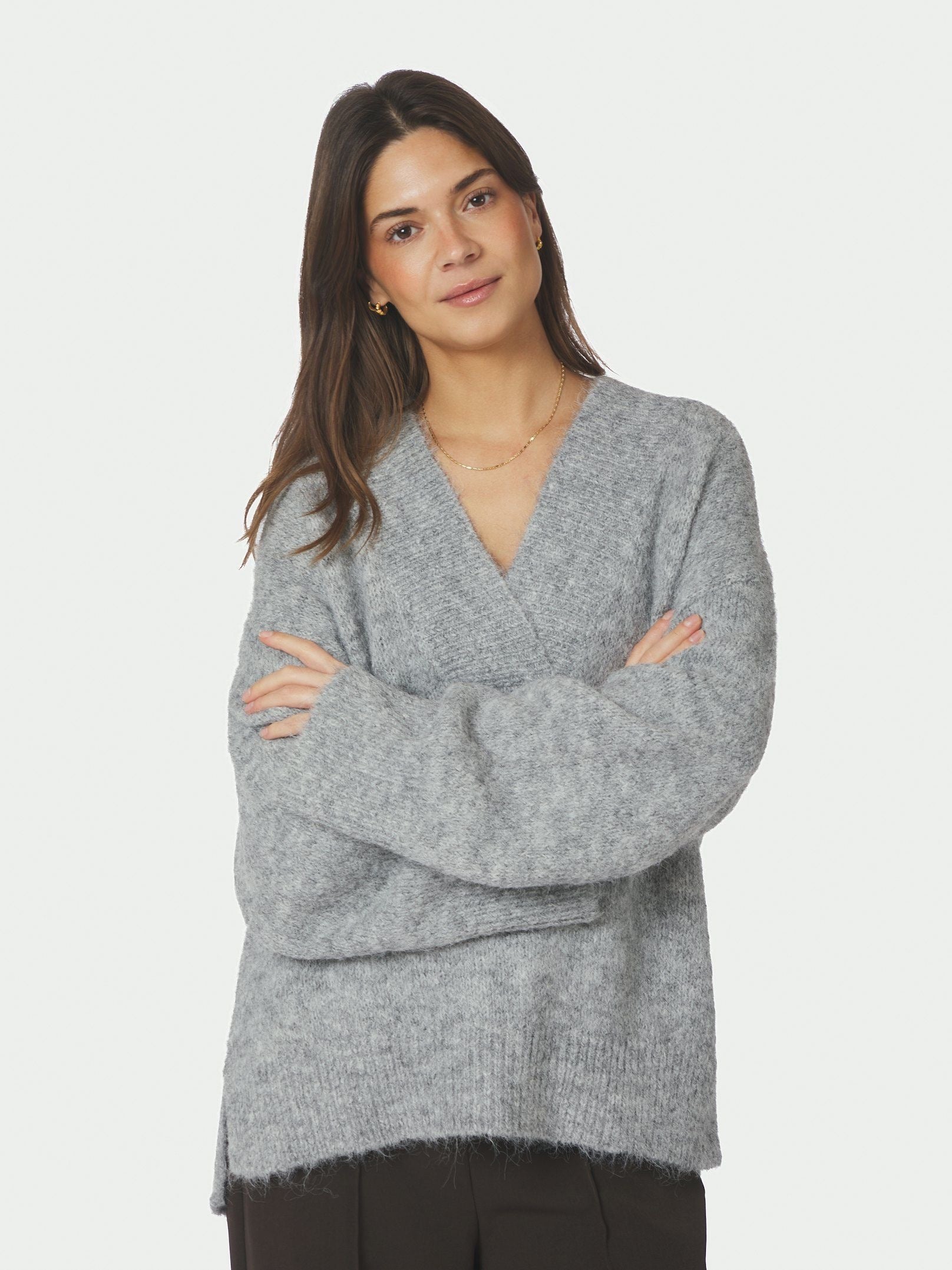 NEO NOIR Melli Fluffy Knit Blouse 167715